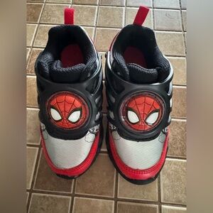 Marvel Spider-Man Red and Black Sneakers with Logo